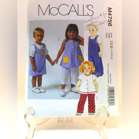 Bundle of (3) Toddler Sewing Patterns - Picture 2 of 8